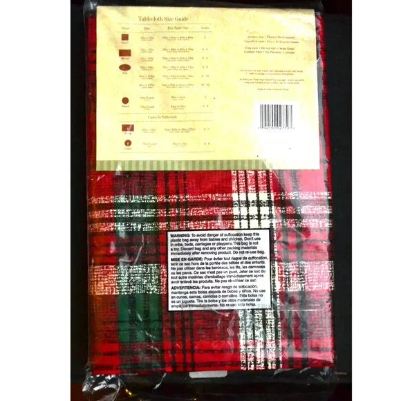 Newbridge Everyday Luxuries Vinyl Tablecloth 60 x 102 Oblong New In Package - Picture 2 of 2